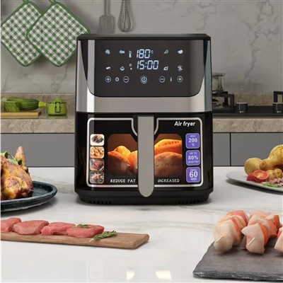 Digital Display Stainless Steel 10L Cua Fryer Sib Sib Nqus Hluav Taws Xob Rau Tsev Ua Noj Roj Dawb Hluav Taws Xob Dav Hlau Fryer
